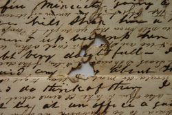 Paper degradation due to iron gall ink