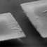 Carbon nanotube held between electrodes