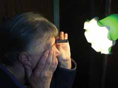 looking at lamp