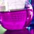 Flask of purple solution