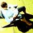 Man sat on deckchair on beach