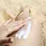 suncream on thigh