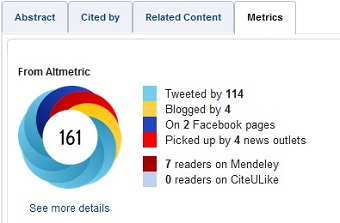 Altmetric 'donut' badge