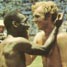 Pele (Brazil) and Moore (England) in 1970 World Cup