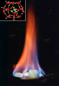 Methane hydrates clathrates