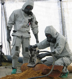 The 'Monika', developed by MMIC EOD, allows safe contents extraction