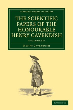 Book cover - The scientific papers of the Honourable Henry cavendish