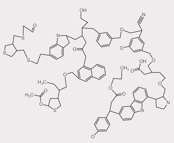 Aromatic-aliphatic space compound 