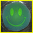 Smiley face in photonic ink revealed by water