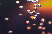 The bubbles in Coca-Cola
