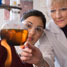 Teacher and student inspecting a flask