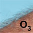 Ozone reacts with oils in human skin
