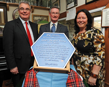 Paraffin Young chemical landmark plaque