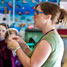 Chemistry teacher giving a demonstration