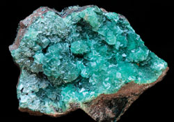 Light green crystals