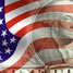 Dollar superimposed on stars and stripes flag