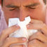 Man sneezing