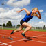 athlete starting a race
