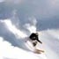 Skier triggering an avalanche