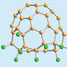 Double-caged fluorofullerene