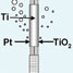 A schematic of the photoactive electrode