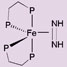 diazene bound side-on to iron complex