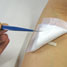 Organic compound-detecting patch on patient's skin
