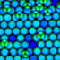 Fluorescence image of emulsion droplets
