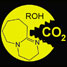 Reversible binding of carbon dioxide with an amidine and alcohol
