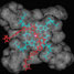 A molecular model of a diphenyl urea bound to G4 DNA