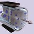 Nanoparticle dispersion inside a magnetic field