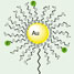 Fluorine-labelled gold nanoparticle