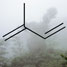isoprene structure on rainforest background