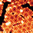 STM image of honeycomb structure