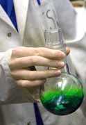 Chlorophyll extract from spinach leaves