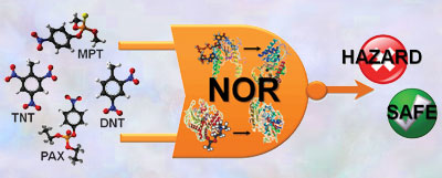 Enzyme logic biosensor for security surveillance