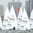 Sailors compete in Qingdao, China, in August 2007, during a test event for the Olympic Games venue