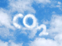 Carbon dioxide in clouds