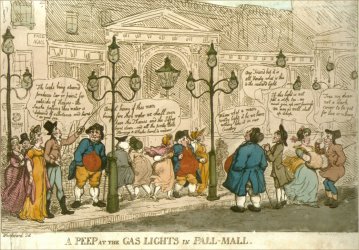 A Peep at the Gas Lights in Pall Mall
