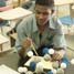 Student in chemistry lesson