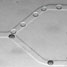 Droplets being sorted into two channels