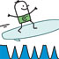 Electron surfer