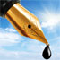 Fountain pen with ink drip