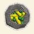 Nanorod and protein complex