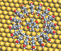 Wheel-like assembly of 17 duroquinone molecules