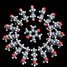 Wheel-like assembly of 17 duroquinone molecules