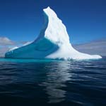 Photo of a melting ice berg