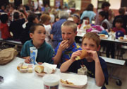 children at lunch