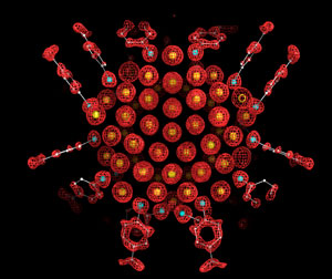 X-ray crystal structure of gold nanoparticle