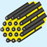 Carbon and sulphur cathode